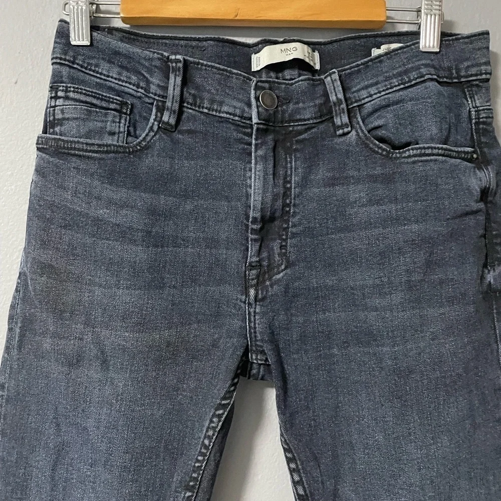 Mango Man Jude Skinny black stretchy jeans in size 30